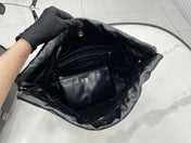 CC LARGE 42 HANDBAG IN BLACK CALFSKIN GOLD HARDWARE