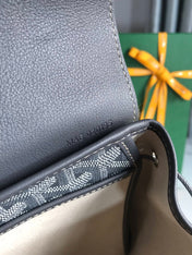 ALPIN MINI BACKPACK 21 IN GRAY LAMBSKIN AND GOYARDINE CANVAS