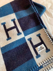 BLANKET 170 CM IN COLORFUL WOOL AND CASHMERE 689475