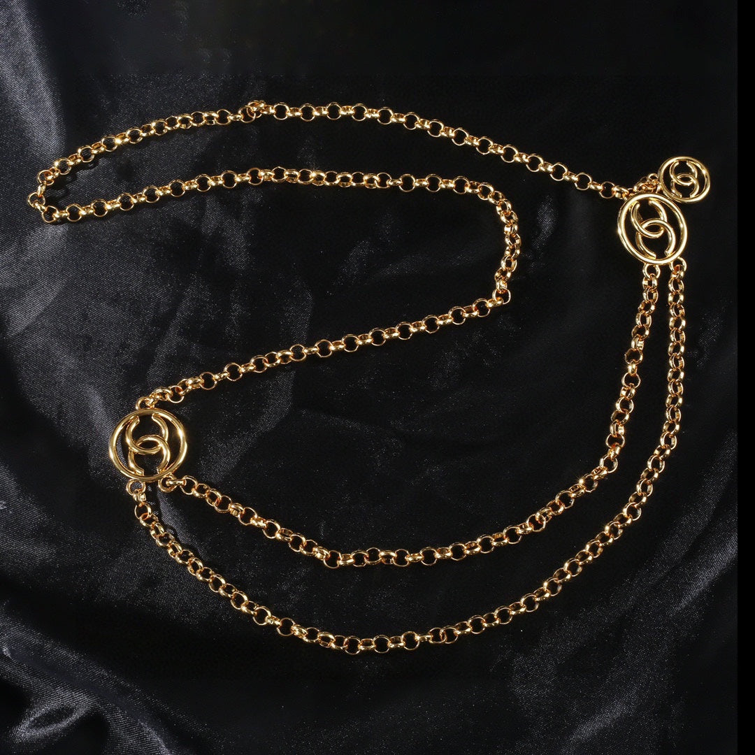 CHANEL 25S CHAIN BELT IN GOLD METAL 615892