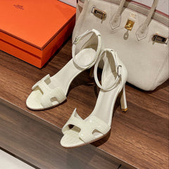 PREMIERE 105 SANDAL IN WHITE CALFSKIN