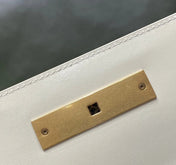 MANHATTAN 29 TOP-HANDLE IN SMOOTH WHITE CALFSKIN