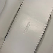 SMALL ARCO TOTE 30 IN WHITE SOFT LAMBSKIN