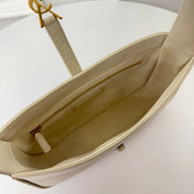 LE 5 À 7 HANDBAG 24 IN SNAKE PATTERN WHITE CALFSKIN