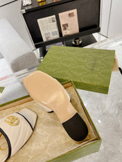 GG EXCLUSIVE SLIDE SANDAL IVORY CALFSKIN