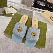 GG EXCLUSIVE SLIDE SANDAL SKY FABRIC
