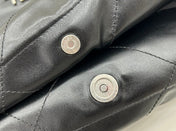 CC LARGE 42 HANDBAG IN BLACK CALFSKIN SILVER HARDWARE