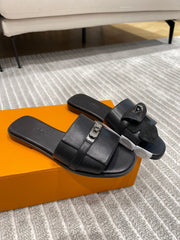 GABRIEL SANDAL BLACK CALFSKIN