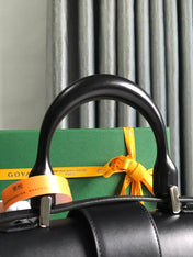 SAÏGON PM BAG 28 IN BLACK GOYARDINE CANVAS AND CALFSKIN