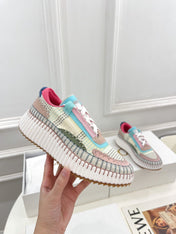 CHLOÉ NAMA SNEAKER IN COLORFUL SPECIAL FABRIC