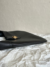 APHRODITE LARGE 47 SHOULDER BAG IN BLACK CALFSKIN
