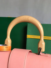 SAÏGON PM BAG 28 IN BABY PINK GOYARDINE CANVAS AND CALFSKIN