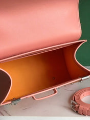 SAÏGON PM BAG 28 IN BABY PINK GOYARDINE CANVAS AND CALFSKIN