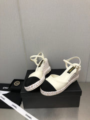 MARY JANE WEDGE WHITE LAMBSKIN