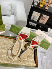 HIGH HEEL 65MM IN WHITE CALFSKIN WITH RED HEART