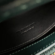LOULOU SMALL 25 IN DEEP JUNGLE GREEN LAMBSKIN GOLD HARDWARE