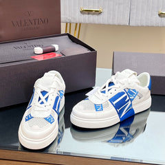 VALENTINO 25S GARAVANI VL7N SNEAKERS IN WHITE MIX BLUE LAMBSKIN