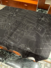 CHANEL 25S SCARF 140 IN SILK WOOL 726479