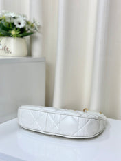 CD LOUNGE 26 BAG IN WHITE LAMBSKIN