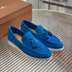 LP SUMMER WALK TASSELS LOAFERS COBALT SUEDE