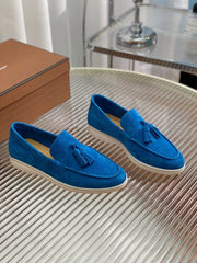 LP SUMMER WALK TASSELS LOAFERS COBALT SUEDE