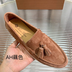 LP SUMMER WALK TASSELS LOAFERS CARAMEL SUEDE