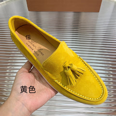 LP SUMMER WALK TASSELS LOAFERS YELLOW SUEDE