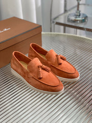 LP SUMMER WALK TASSELS LOAFERS FIRE SUEDE