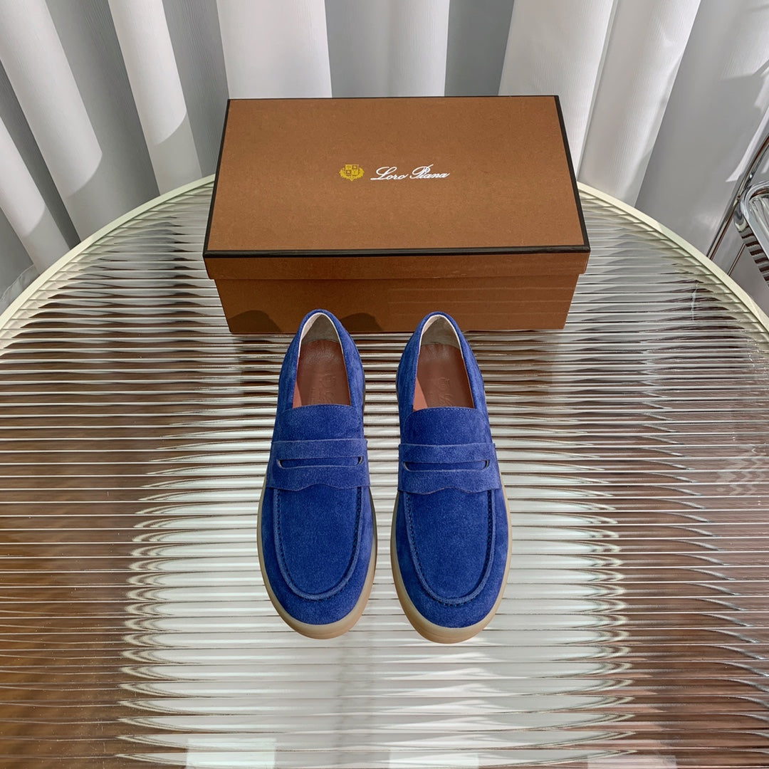 LP RETRO SUMMER WALK LOAFERS COBALT SUEDE