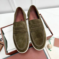 LP RETRO SUMMER WALK LOAFERS OLIVE SUEDE
