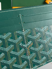 INSERT LOUISE 21 IN GREEN GOYARDINE CANVAS