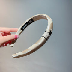 TAN BEIGE SILK HAIRBAND 876967