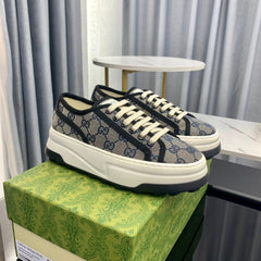 GG SNEAKER FLATFORM LEAD CANVAS
