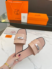 Giulia Sandal Rose Cannelle Calfskin