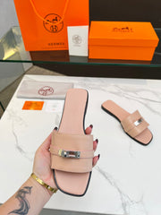 Giulia Sandal Rose Cannelle Calfskin