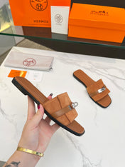 Giulia Sandal Tan Suede Tan Calfskin
