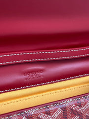 MONTE-CARLO PM CLUTCH 25 IN CLASSIC RED GOYARDINE CANVAS