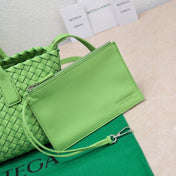 Mini Cabat 20cm Green Lambskin Ghw