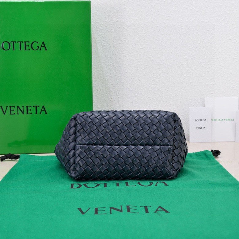Mini Cabat 20cm Blue Lambskin Ghw