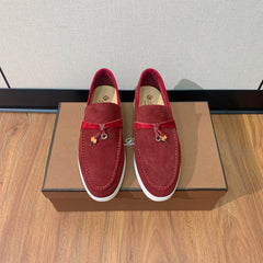 LP CHARMS WALK BABOUCHE LOAFERS GARNET SUEDE
