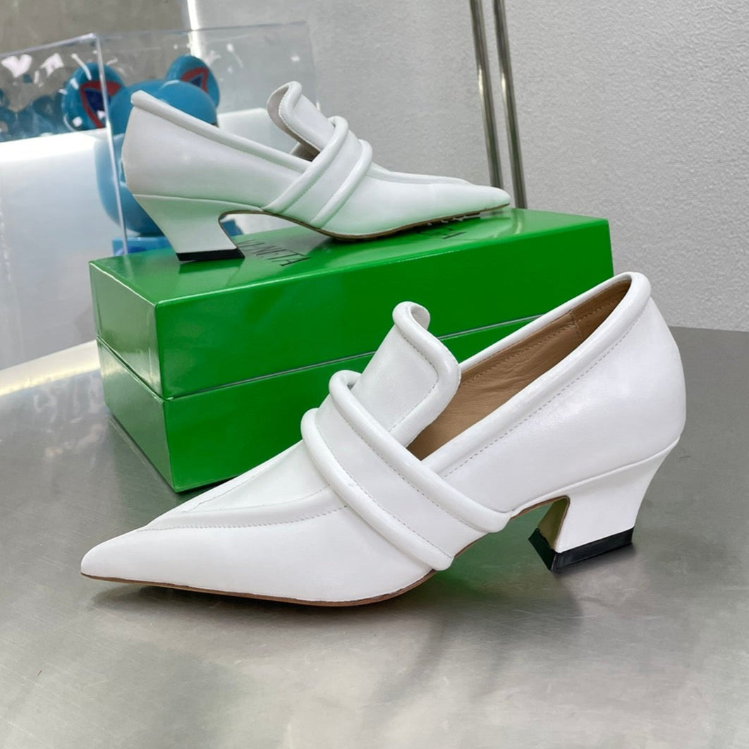 HIGH PUMP 35 MM IN WHITE CALFSKIN