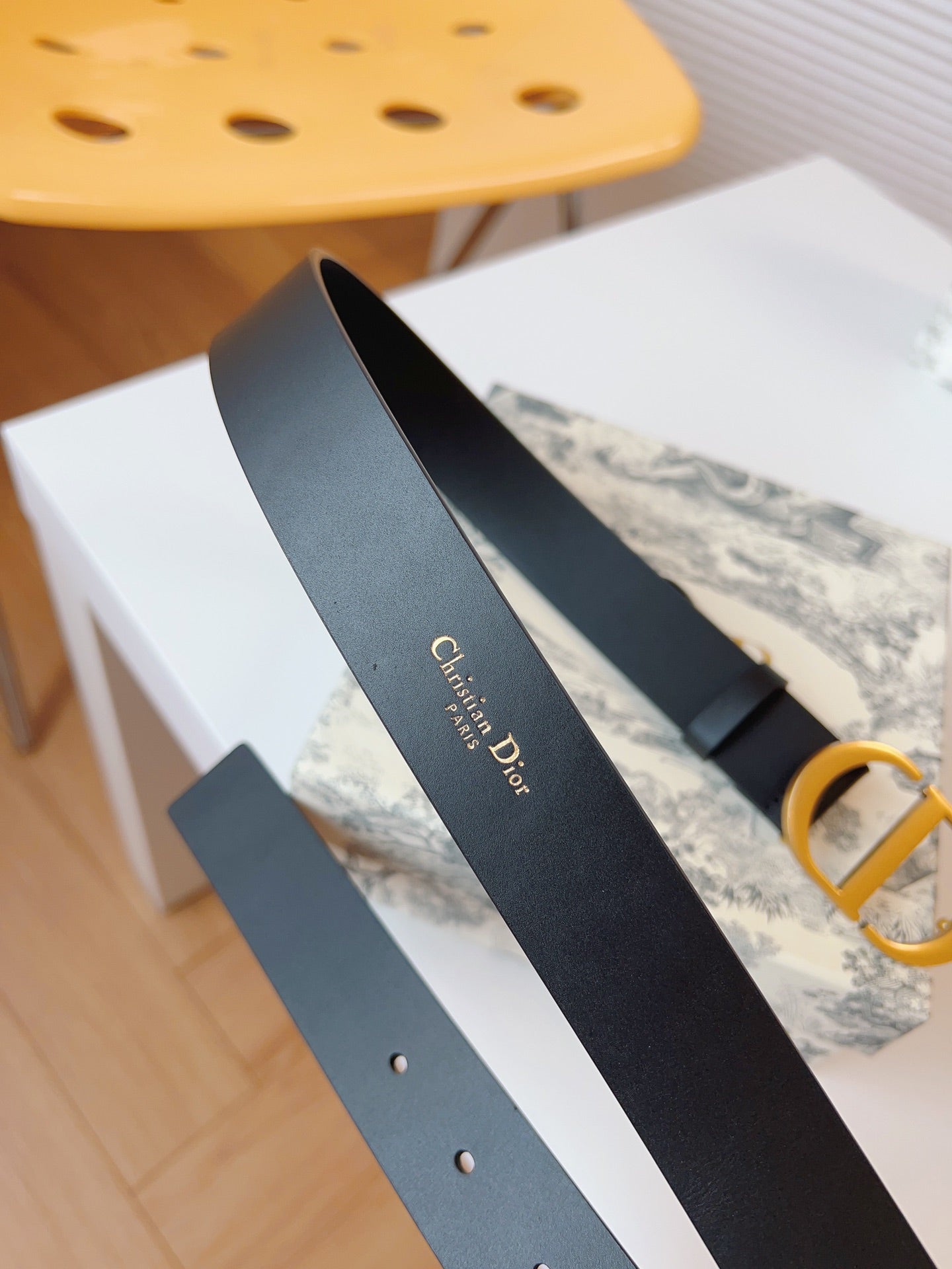 DIOR 25S BELT 30 MM IN BLACK CALFSKIN 613181