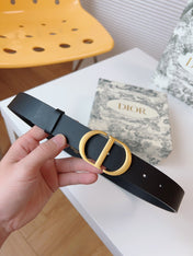 DIOR 25S BELT 30 MM IN BLACK CALFSKIN 613181