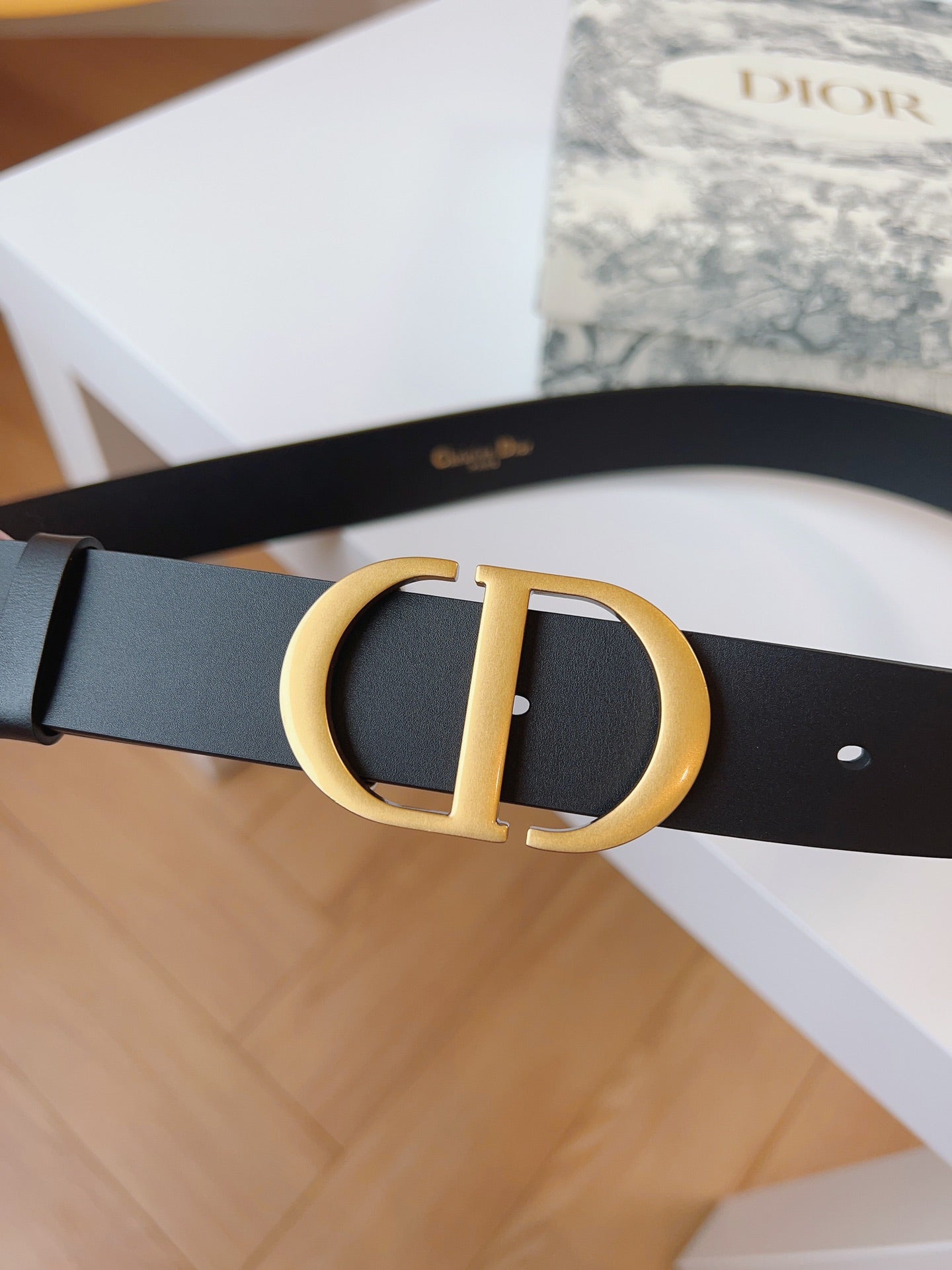 DIOR 25S BELT 30 MM IN BLACK CALFSKIN 613181