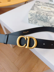 DIOR 25S BELT 30 MM IN BLACK CALFSKIN 613182