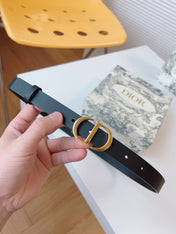 DIOR 25S BELT 20 MM IN BLACK CALFSKIN 613183