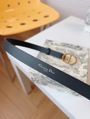 DIOR 25S BELT 20 MM IN BLACK CALFSKIN 613184