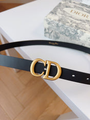 DIOR 25S BELT 20 MM IN BLACK CALFSKIN 613185