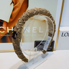 CAMEL BROWN WRINKLED FABRIC HAIRBAND 925629