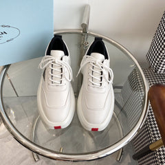 PRA THICK-SOLE SNEAKERS IN CALFSKIN